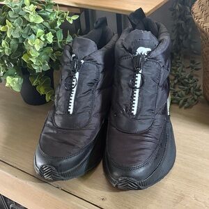 Sorel Black and White Quilted High-Tops